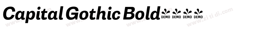 Capital Gothic Bold字体转换